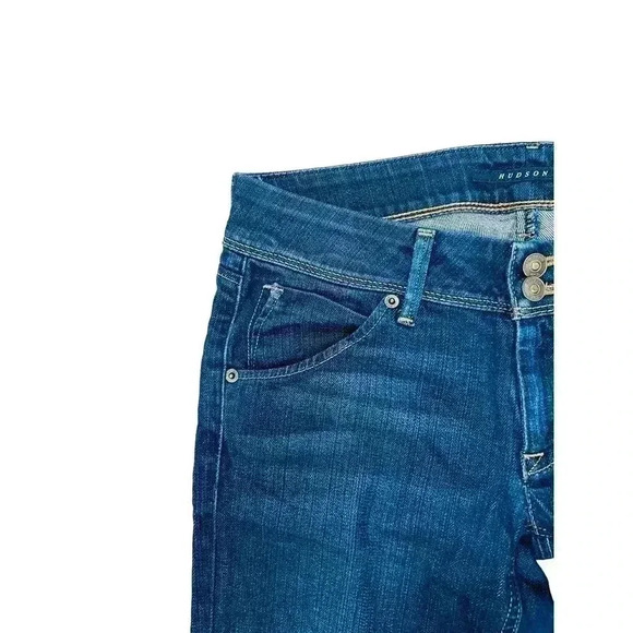 Hudson Jeans Collin Flaps Skinny Sz 28 Denim Hamm Color Shade Two - Picture 4 of 8
